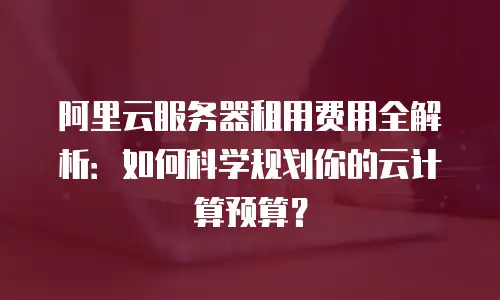 阿里云服务器租用费用全解析：如何科学规划你的云计算预算？