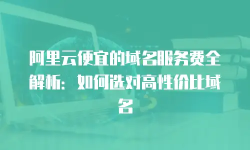 阿里云便宜的域名服务费全解析：如何选对高性价比域名