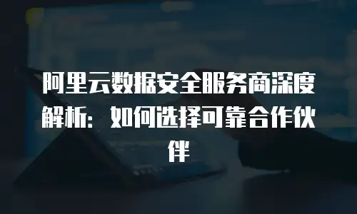 阿里云数据安全服务商深度解析：如何选择可靠合作伙伴