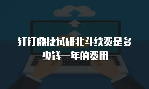 钉钉鼎捷试研北斗续费是多少钱一年的费用
