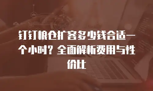 钉钉粮仓扩容多少钱合适一个小时？全面解析费用与性价比