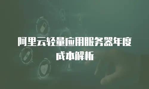 阿里云轻量应用服务器年度成本解析
