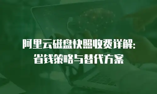 阿里云磁盘快照收费详解：省钱策略与替代方案