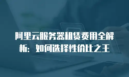 阿里云服务器租赁费用全解析：如何选择性价比之王