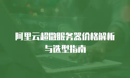 阿里云超微服务器价格解析与选型指南