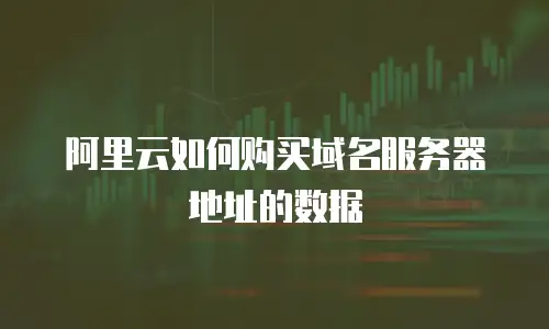 阿里云如何购买域名服务器地址的数据