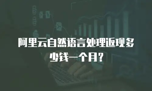 阿里云自然语言处理返现多少钱一个月？