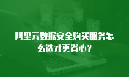 阿里云数据安全购买服务怎么选才更省心？