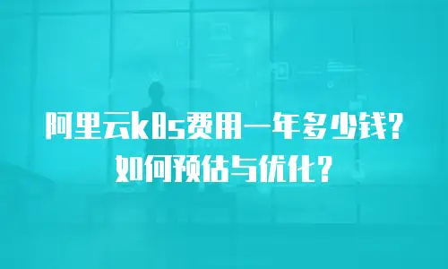 阿里云k8s费用一年多少钱？如何预估与优化？