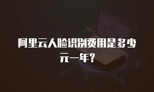 阿里云人脸识别费用是多少元一年？