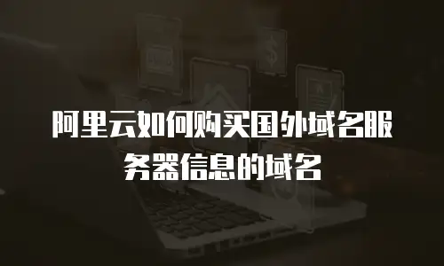 阿里云如何购买国外域名服务器信息的域名