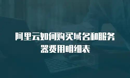 阿里云如何购买域名和服务器费用明细表