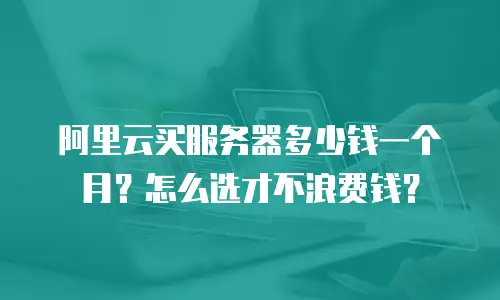阿里云买服务器多少钱一个月？怎么选才不浪费钱？