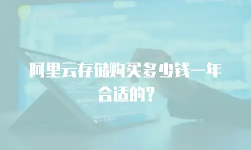 阿里云存储购买多少钱一年合适的？