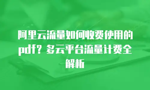 阿里云流量如何收费使用的pdf？多云平台流量计费全解析