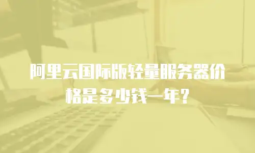 阿里云国际版轻量服务器价格是多少钱一年？
