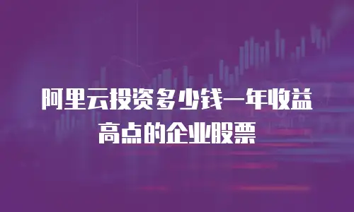 阿里云投资多少钱一年收益高点的企业股票