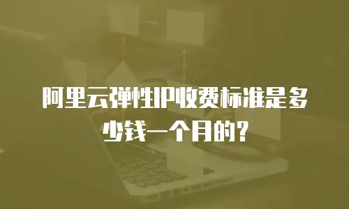 阿里云弹性IP收费标准是多少钱一个月的？