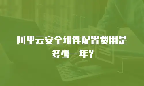 阿里云安全组件配置费用是多少一年？