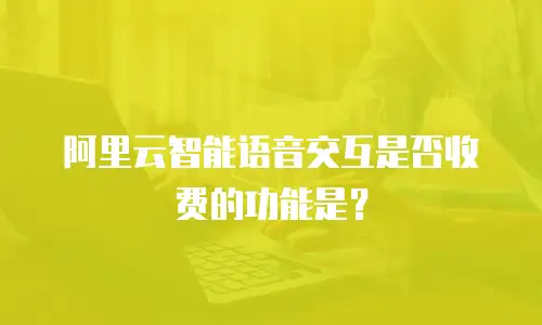 阿里云智能语音交互是否收费的功能是？
