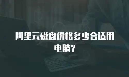 阿里云磁盘价格多少合适用电脑？