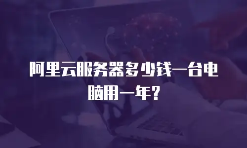 阿里云服务器多少钱一台电脑用一年？