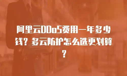 阿里云DDoS费用一年多少钱？多云防护怎么选更划算？