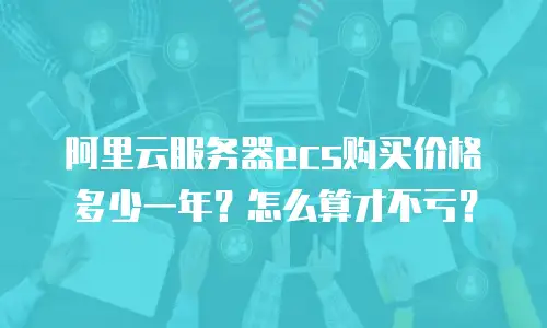 阿里云服务器ecs购买价格多少一年？怎么算才不亏？
