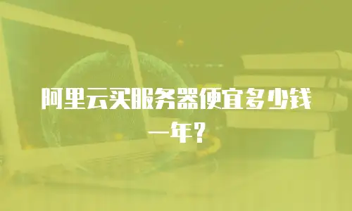 阿里云买服务器便宜多少钱一年？