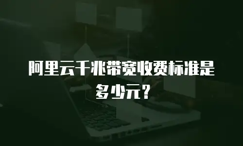 阿里云千兆带宽收费标准是多少元？