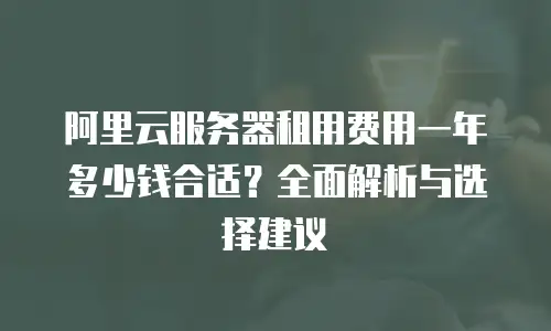 阿里云服务器租用费用一年多少钱合适？全面解析与选择建议