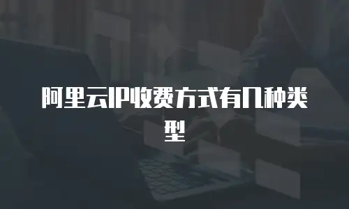 阿里云IP收费方式有几种类型
