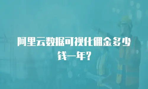 阿里云数据可视化佣金多少钱一年？