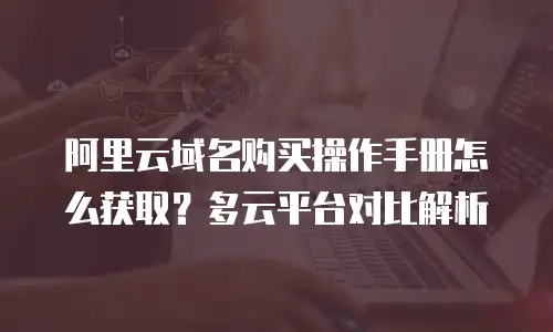 阿里云域名购买操作手册怎么获取？多云平台对比解析