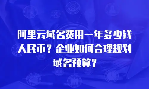 阿里云域名费用一年多少钱人民币？企业如何合理规划域名预算？