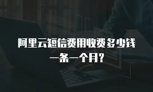 阿里云短信费用收费多少钱一条一个月？