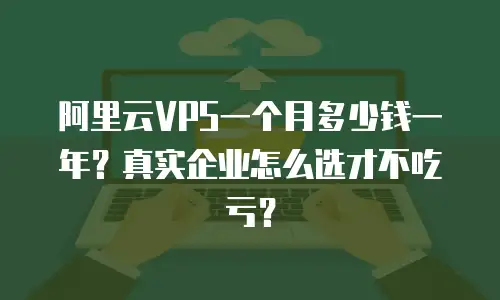 阿里云VPS一个月多少钱一年？真实企业怎么选才不吃亏？