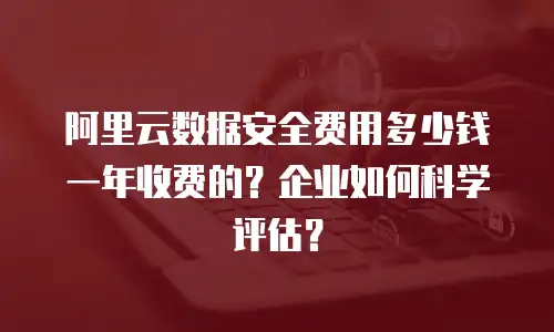 阿里云数据安全费用多少钱一年收费的？企业如何科学评估？