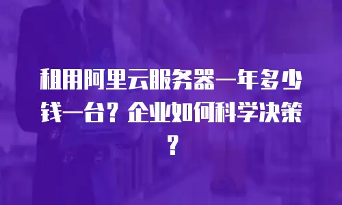 租用阿里云服务器一年多少钱一台？企业如何科学决策？
