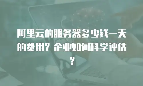 阿里云的服务器多少钱一天的费用？企业如何科学评估？