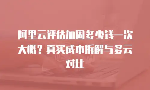 阿里云评估加固多少钱一次大概？真实成本拆解与多云对比