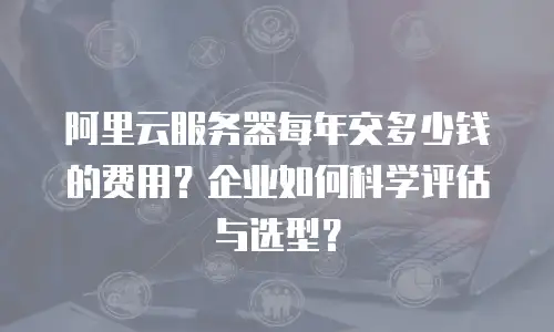 阿里云服务器每年交多少钱的费用？企业如何科学评估与选型？