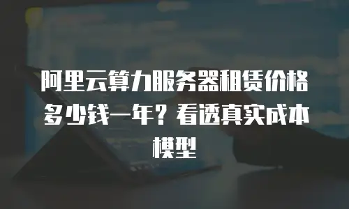 阿里云算力服务器租赁价格多少钱一年？看透真实成本模型