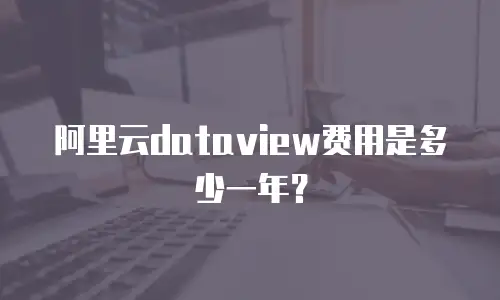阿里云dataview费用是多少一年？