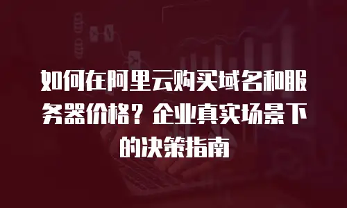 如何在阿里云购买域名和服务器价格？企业真实场景下的决策指南