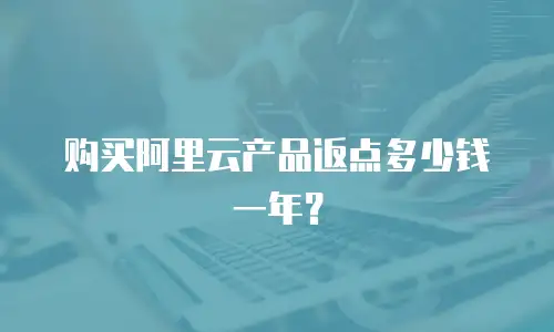 购买阿里云产品返点多少钱一年？
