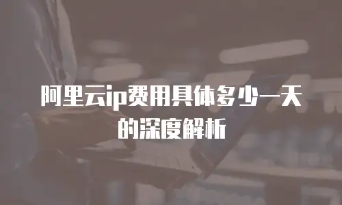 阿里云ip费用具体多少一天的深度解析
