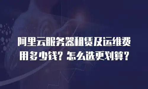 阿里云服务器租赁及运维费用多少钱？怎么选更划算？