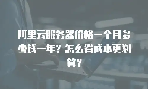 阿里云服务器价格一个月多少钱一年？怎么省成本更划算？