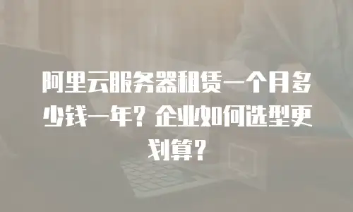 阿里云服务器租赁一个月多少钱一年？企业如何选型更划算？